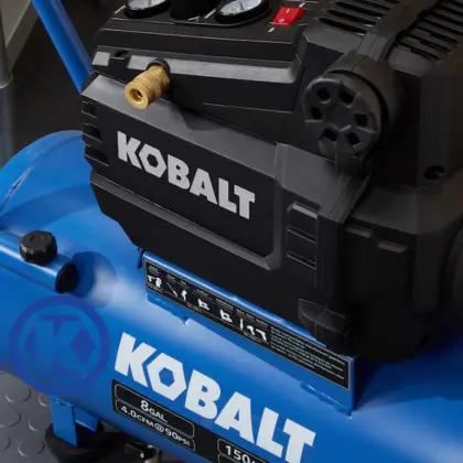 Kobalt 8-Gallon Portable Electric 150 PSI Horizontal Air Compressor front