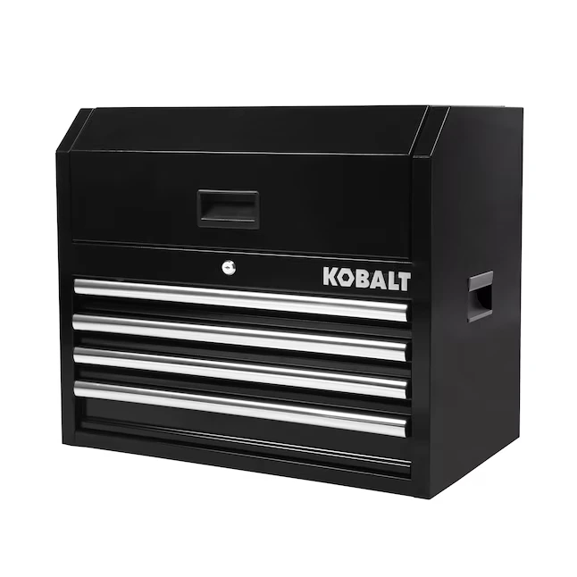 Kobalt 26-in W x 22-in H x 16-in D 4-Drawer Steel Tool Chest (Black)