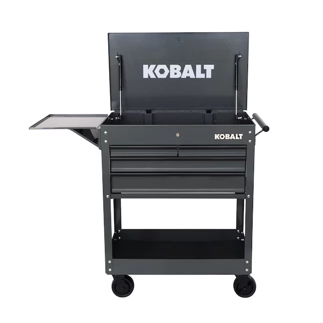 Kobalt 35-Inches W x 37.5-Inches H 4 -Drawer Steel Rolling Tool Cabinet (Gray)