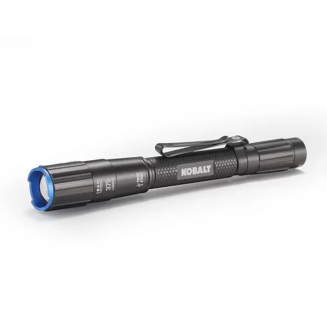 Kobalt 375-Lumen 3 Modes LED Flashlight with Rechargeable with Batteries Included