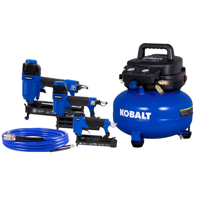 Kobalt 6-Gallons Portable Electric 150 PSI Pancake Air Compressor with Accessories Included