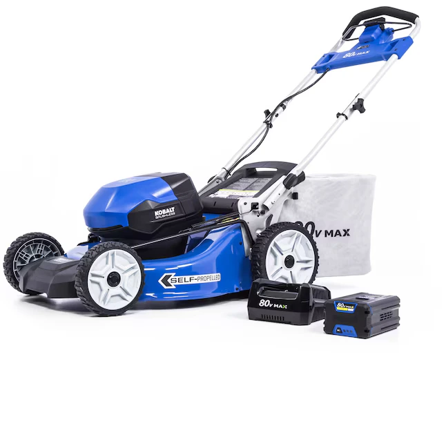 Kobalt 80-Volt 21-in Cordless Self-Propelled Lawn Mower 6 Ah (1-Battery and Charger Included)