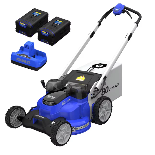 Kobalt 80-volt 25-in Cordless Self-propelled Lawn Mower 4 Ah 