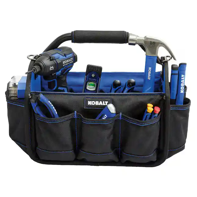 Kobalt Blue Polyester 15-in Tool Tote