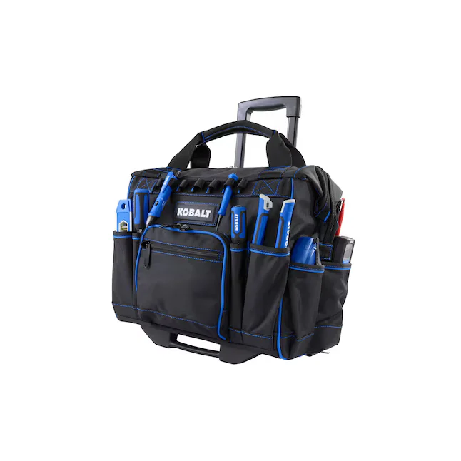 Kobalt Blue Polyester 16-in Zippered Rolling Tool Bag