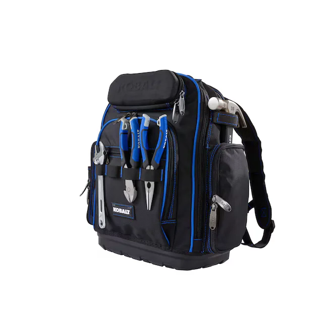 Kobalt Blue Polyester 18-in Zippered Backpack
