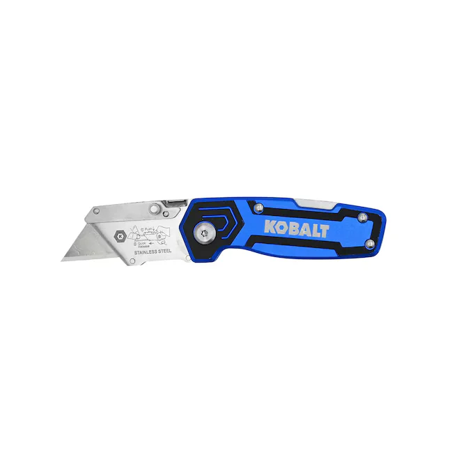 Kobalt Compact Lockback 3/4-in 1-Blade Folding Utility Knife
