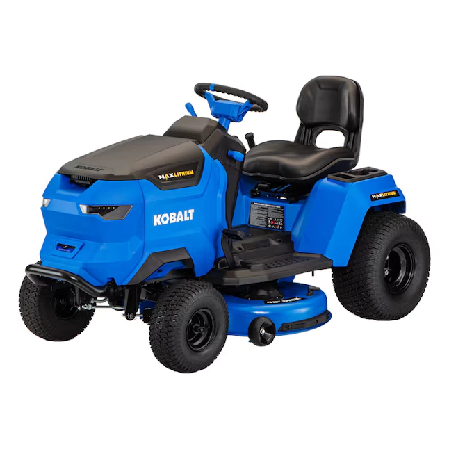 Kobalt MAX-Lithium Tractor 42-Inch 52-Volt Lithium-Ion Electric Riding Lawn Mower (40 Ah Batteries Included)