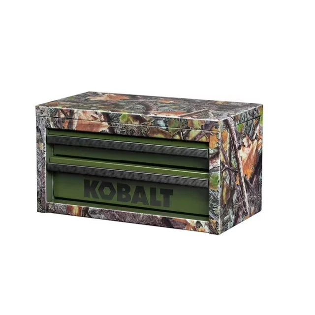 Kobalt Mini 10.83-in W x 5.91-in H x 5.91-in D 2-Drawer Camo Steel Tool Box