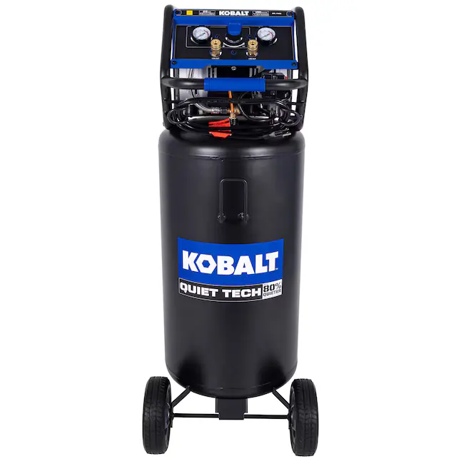 Kobalt QUIET TECH 26-Gallons Portable Electric 150 PSI Vertical Air Compressor 