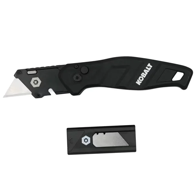 Kobalt Release 3/4-in 10-Blade Folding Utility Knife with On Tool Blade Storage
